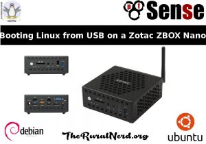 booting linux from usb on a zotac zbox nano